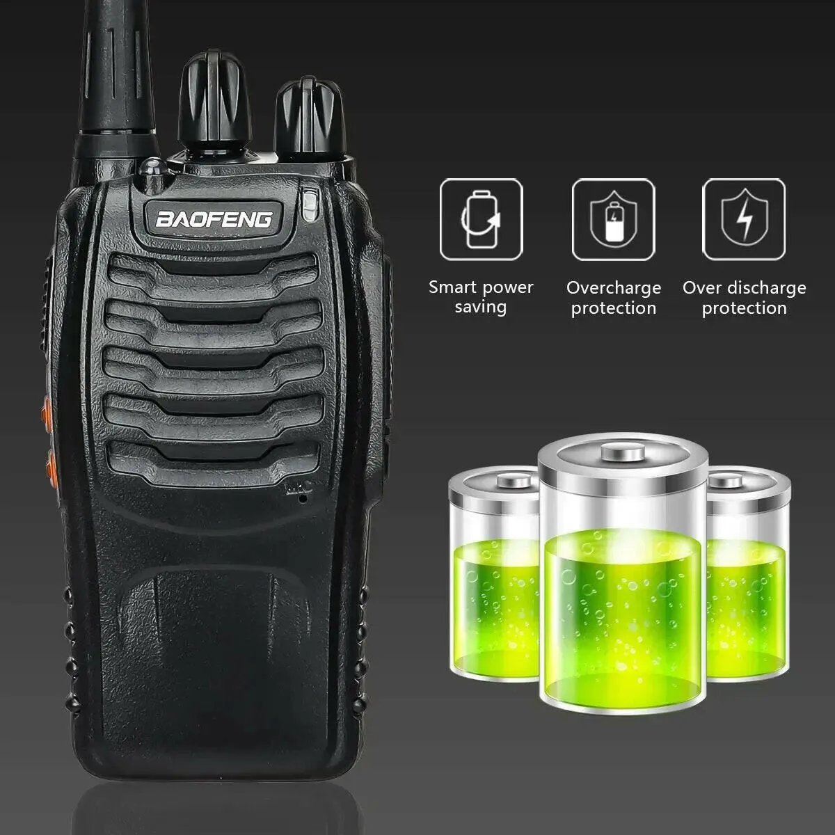 1/2 PCS Baofeng BF 888S Walkie Talkie UHF 400 470MHz 888s Long Range Two Way Ham Radios Transceiver for Hunting Hotel