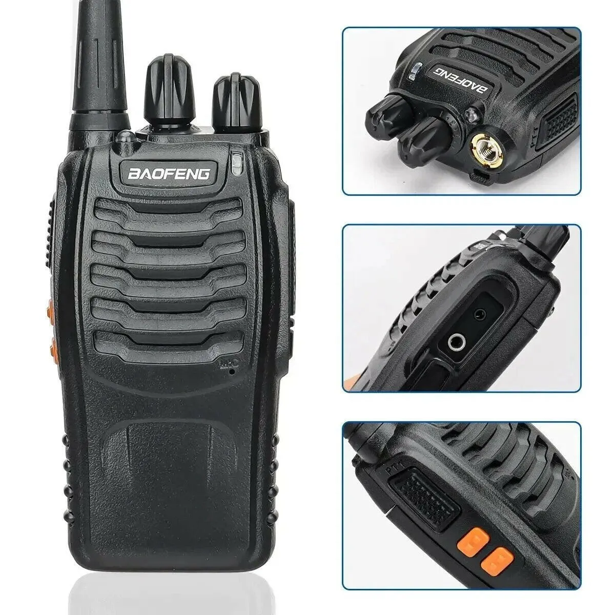 1/2 PCS Baofeng BF 888S Walkie Talkie UHF 400 470MHz 888s Long Range Two Way Ham Radios Transceiver for Hunting Hotel