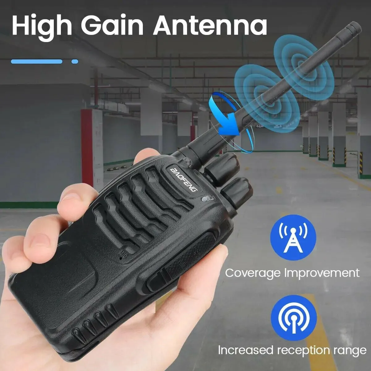 1/2 PCS Baofeng BF 888S Walkie Talkie UHF 400 470MHz 888s Long Range Two Way Ham Radios Transceiver for Hunting Hotel