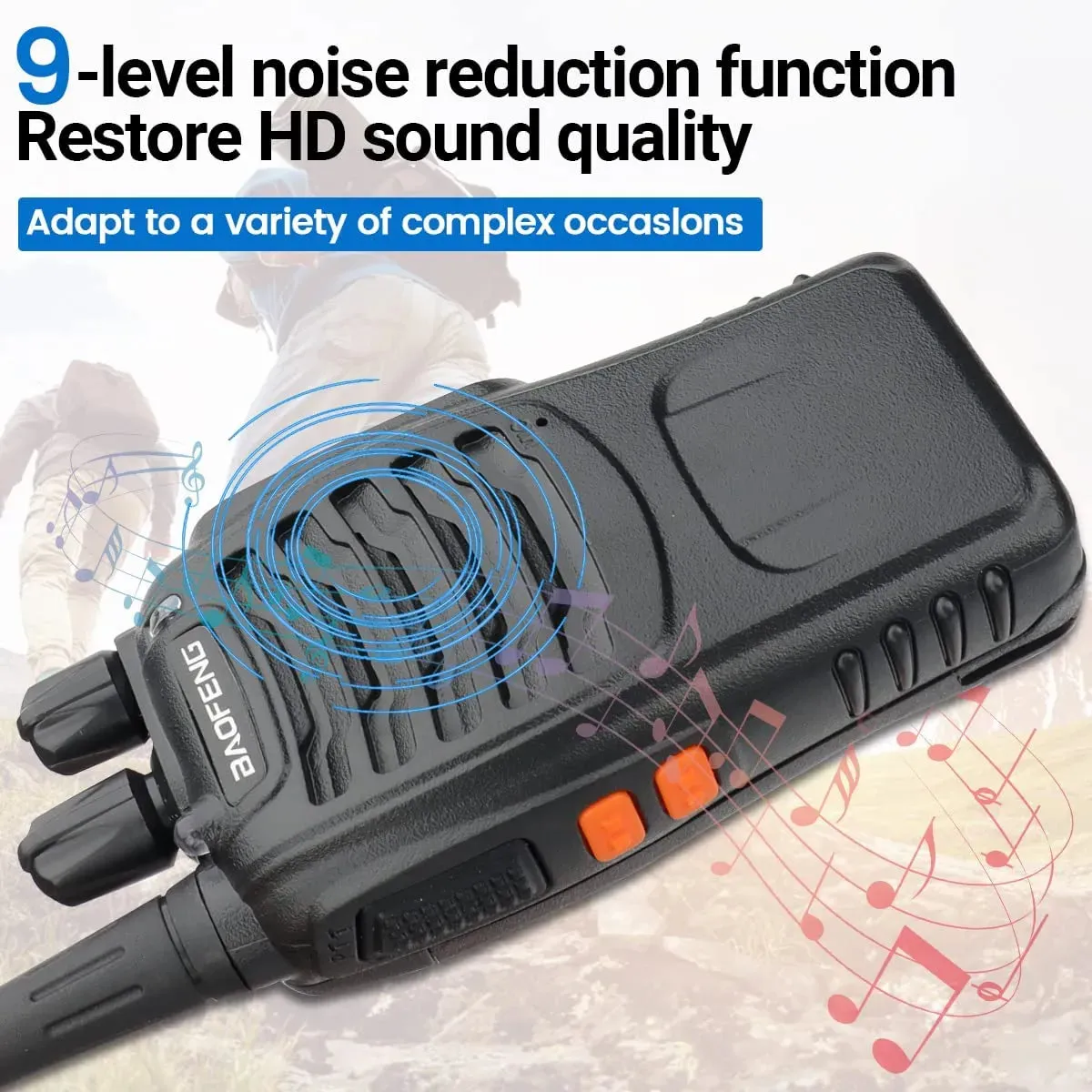 1/2 PCS Baofeng BF 888S Walkie Talkie UHF 400 470MHz 888s Long Range Two Way Ham Radios Transceiver for Hunting Hotel