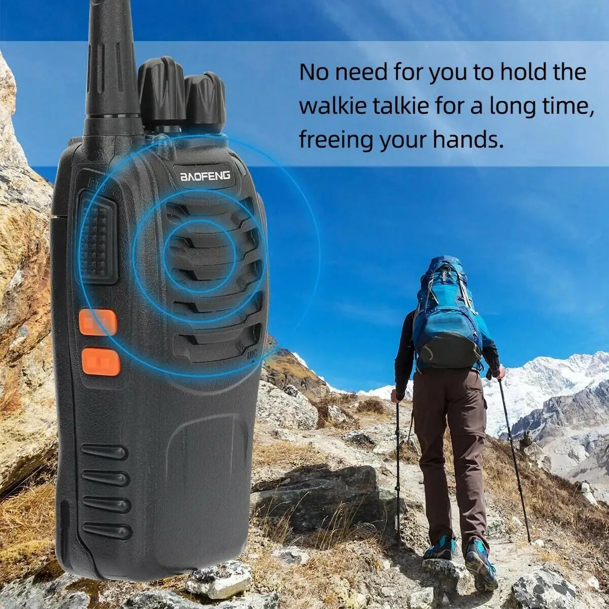 1/2 PCS Baofeng BF 888S Walkie Talkie UHF 400 470MHz 888s Long Range Two Way Ham Radios Transceiver for Hunting Hotel