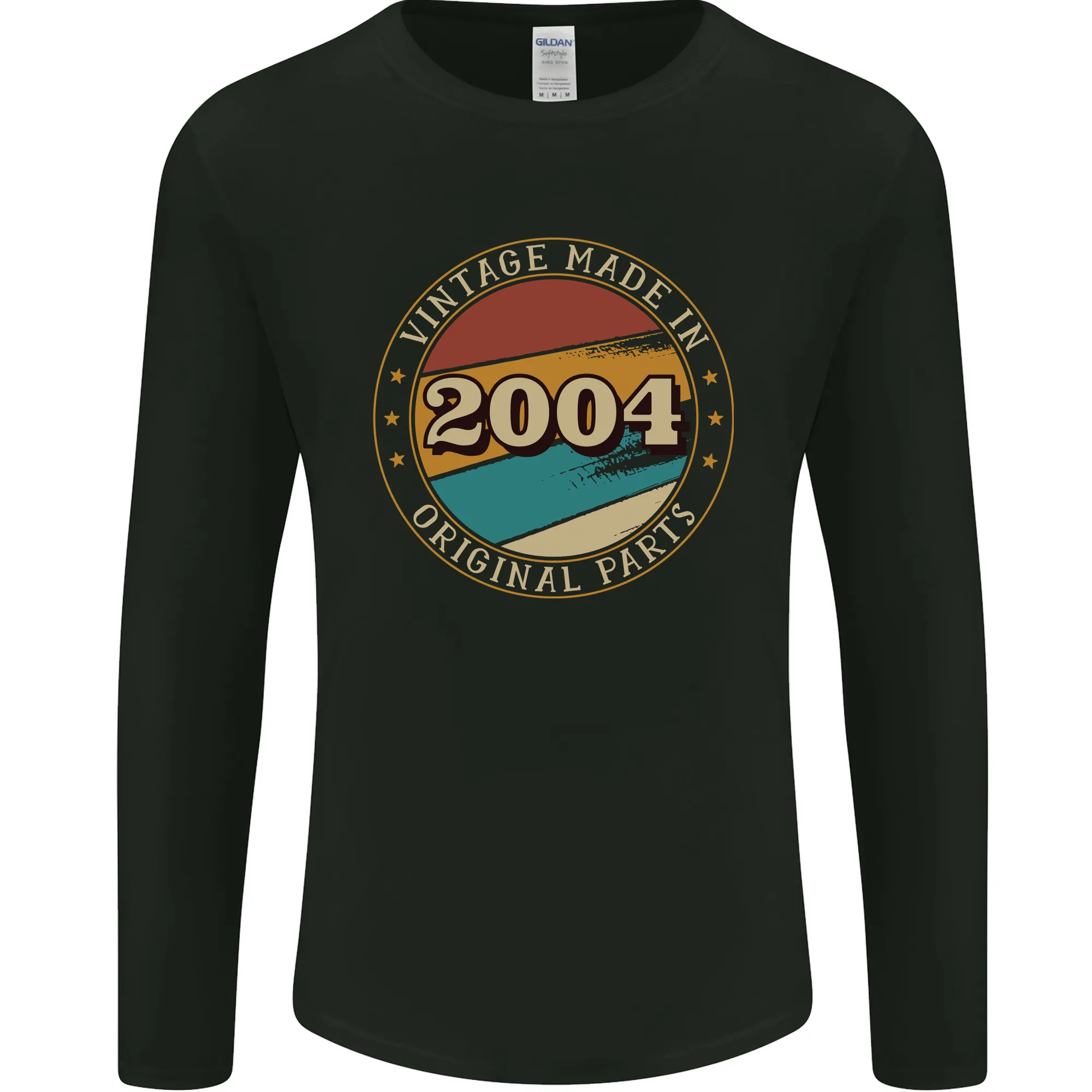 20th Birthday  Vintage Made In 2004 Mens Long Sleeve T-Shirt