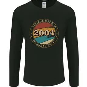 20th Birthday  Vintage Made In 2004 Mens Long Sleeve T-Shirt