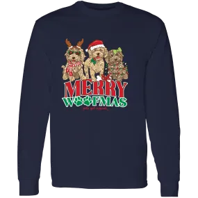 2701 Merry Woofmas LS-Navy