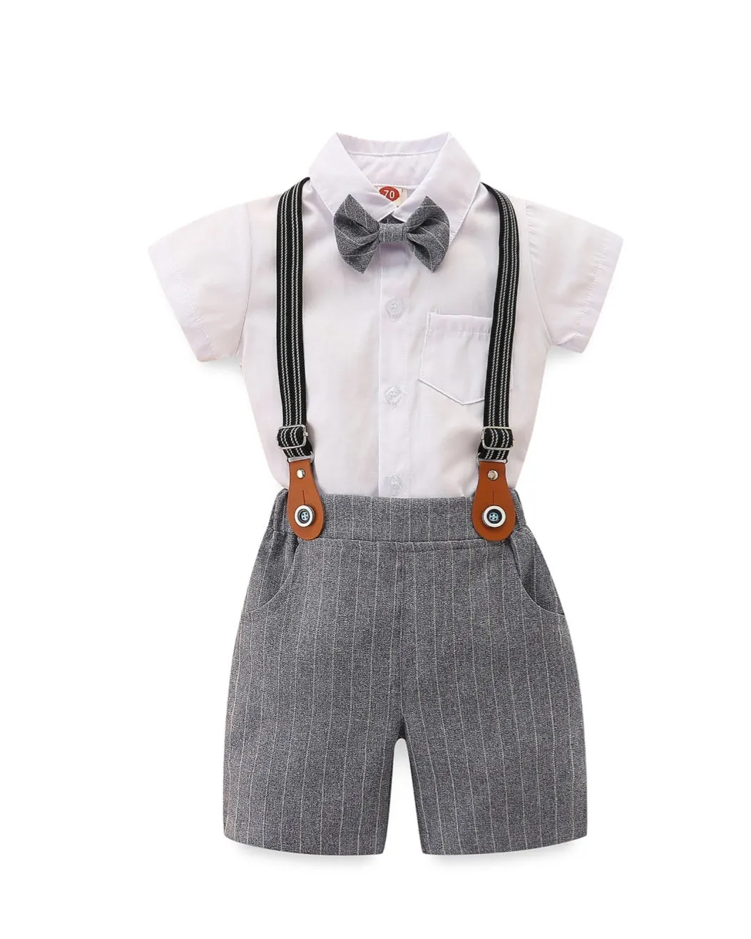 4PSC Gentleman Suit.   (Romper also available in younger boys with shirt) #2000196