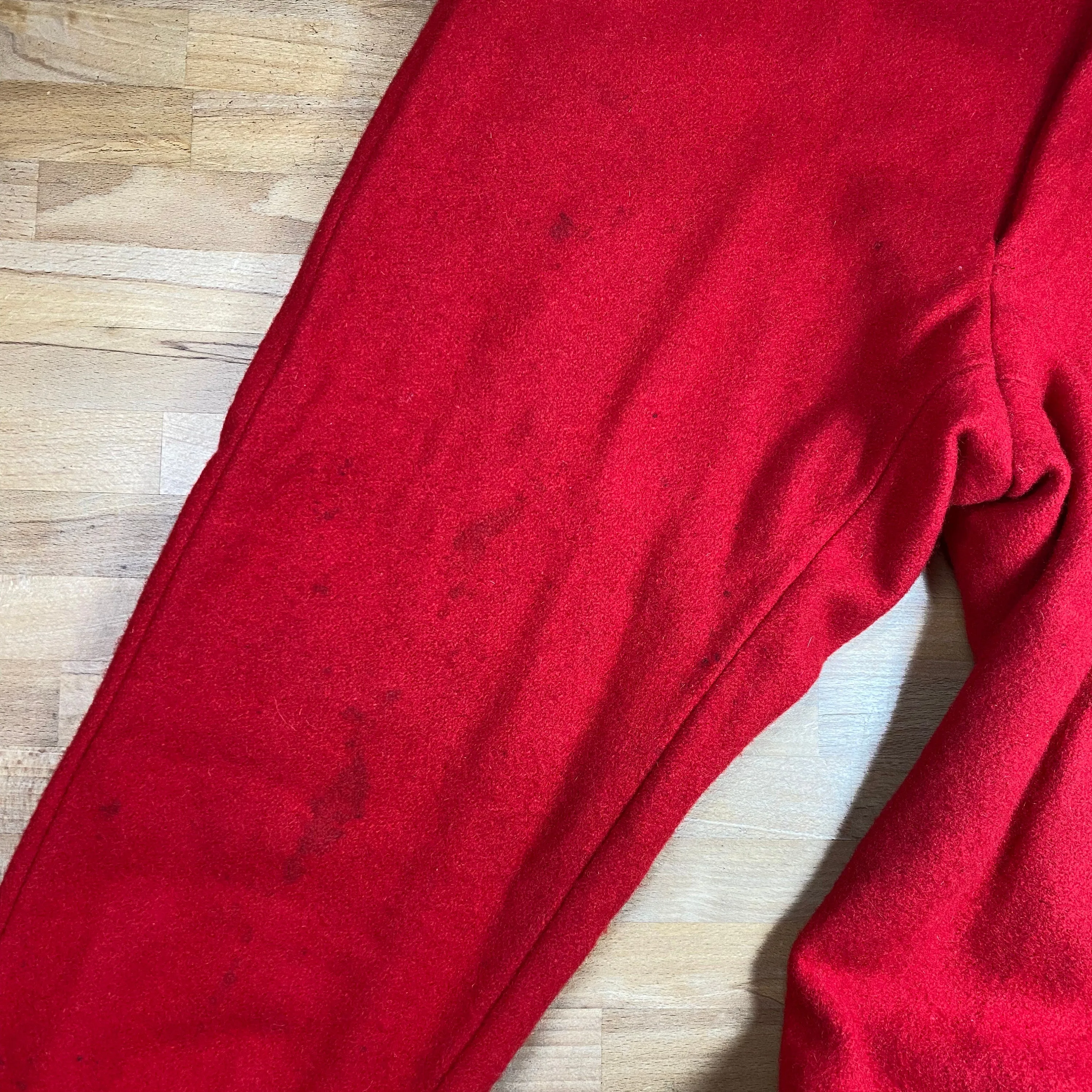 60s Red Wool Hunting Pants - 38" Waist