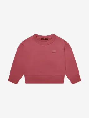 Acne Studios Kids Crewneck Sweatshirt in Red