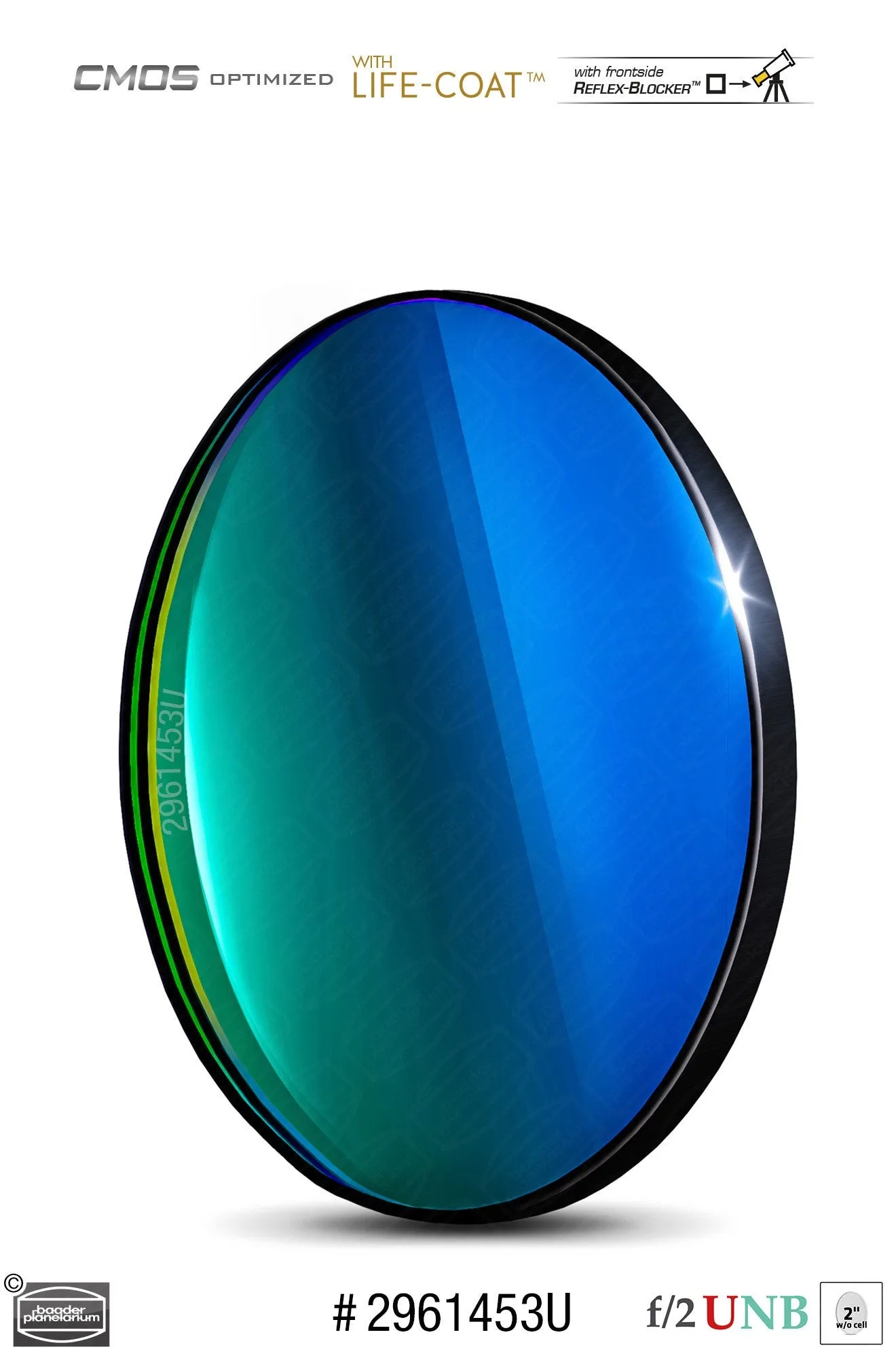 Baader 3.5 / 4nm f/2 Ultra-Highspeed Filters – CMOS-optimized (H-alpha / O-III / S-II)