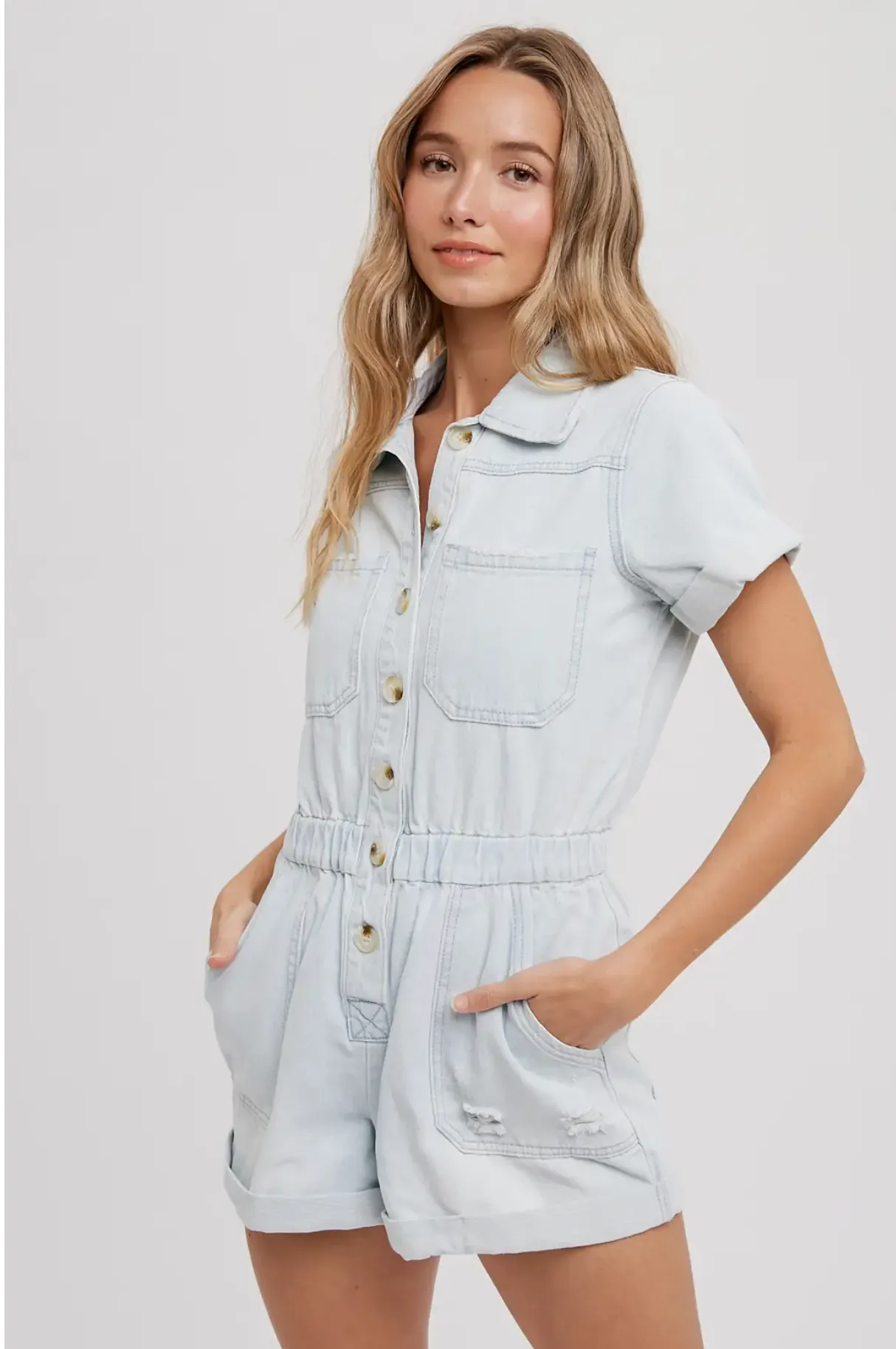 Baby Blues Denim Romper