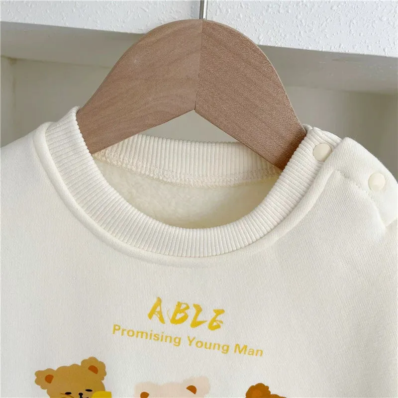 Baby Fleece-Lined Unisex Teddy Romper