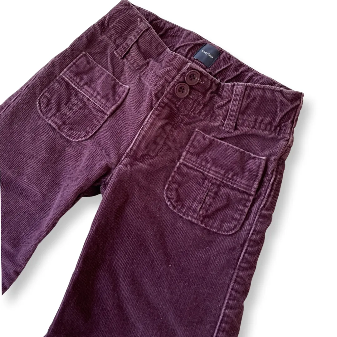 babyGap Purple Flare Corduroy Pants - 3T