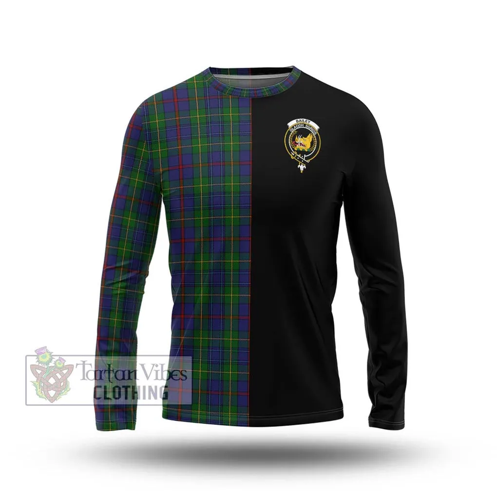 Bailey Tartan Long Sleeve T-Shirt with Family Crest and Half Of Me Style