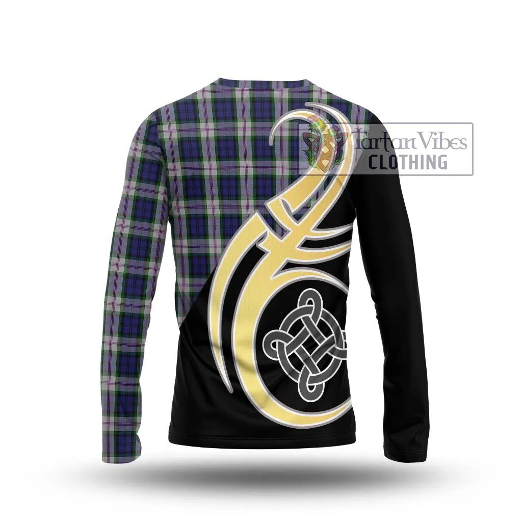 Baird Dress Tartan Long Sleeve T-Shirt with Family Crest and Celtic Symbol Style