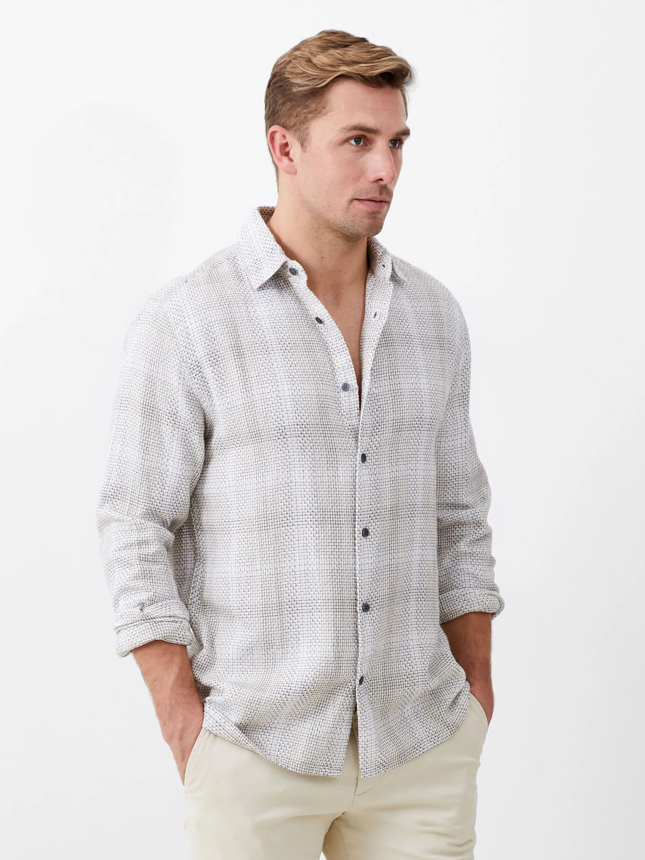 Barrow Dobby Long Sleeve Shirt