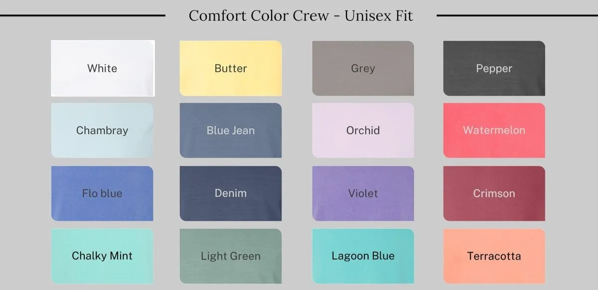 Beach Life Comfort Colors Crew