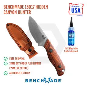 Benchmade 15017 Hidden Canyon Hunter Fixed Blade Knife 2.79in S30V Steel Blade - Leather Sheath