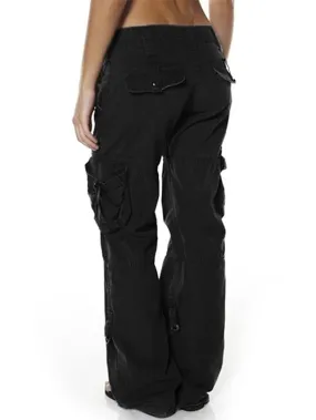 Black Cargo Pants with a Modern Twist