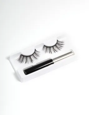 Black Long Magnetic Fake Eyelashes