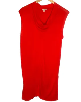 Bright Spring Red Bloom Sleeveless Tunic