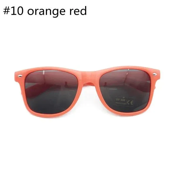 Bulk Customisable 48 Pack of Classic 80's Style Adult Sunglasses, UV400 Rated, with Spring Loaded Hinges, 20 Colours