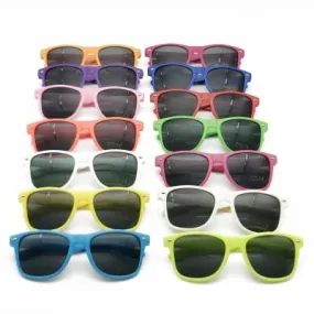 Bulk Customisable 48 Pack of Classic 80's Style Adult Sunglasses, UV400 Rated, with Spring Loaded Hinges, 20 Colours