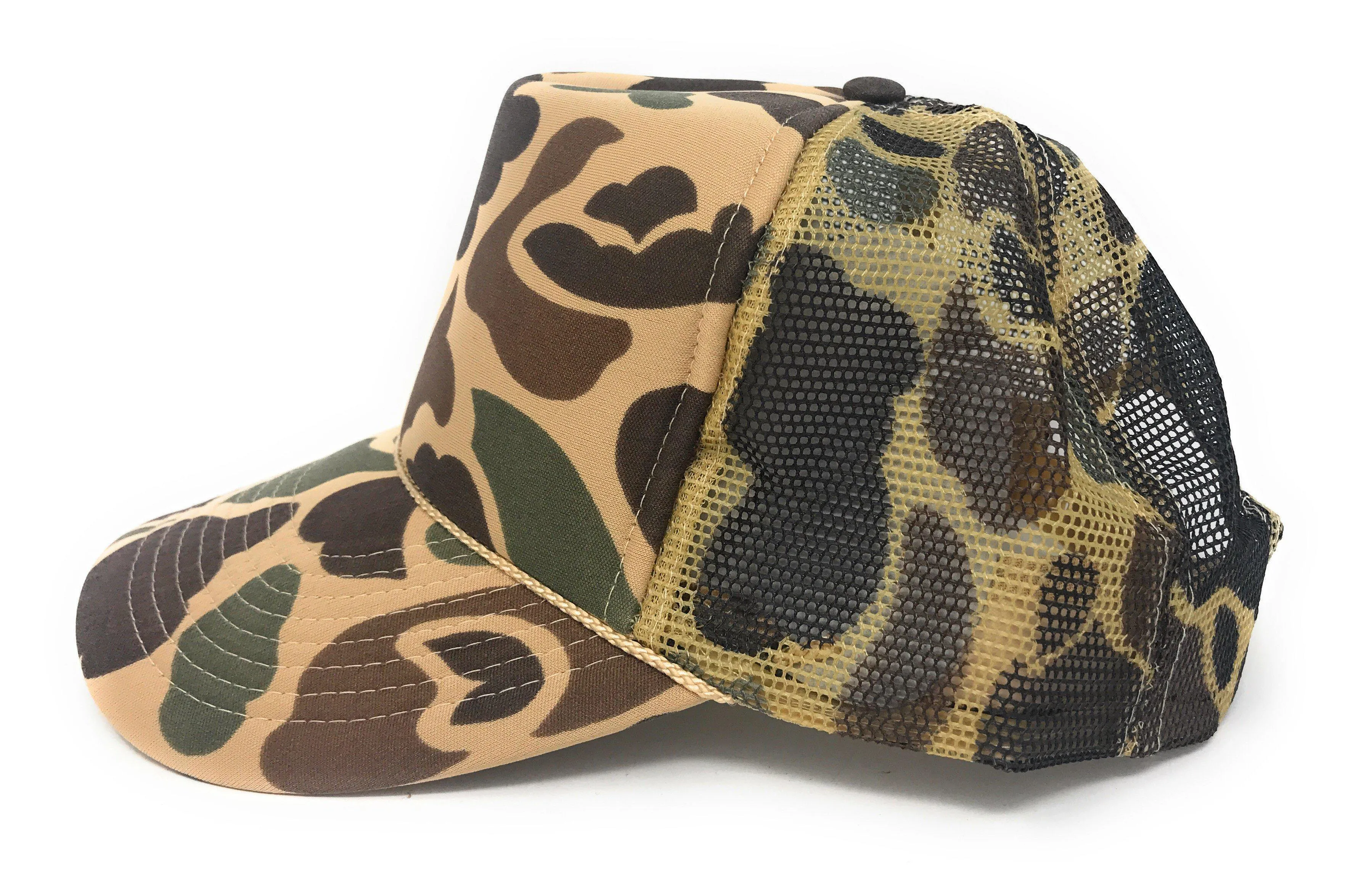 Camo Camouflage Hunting Fishing Trucker Baseball Foam Mesh Hats Caps