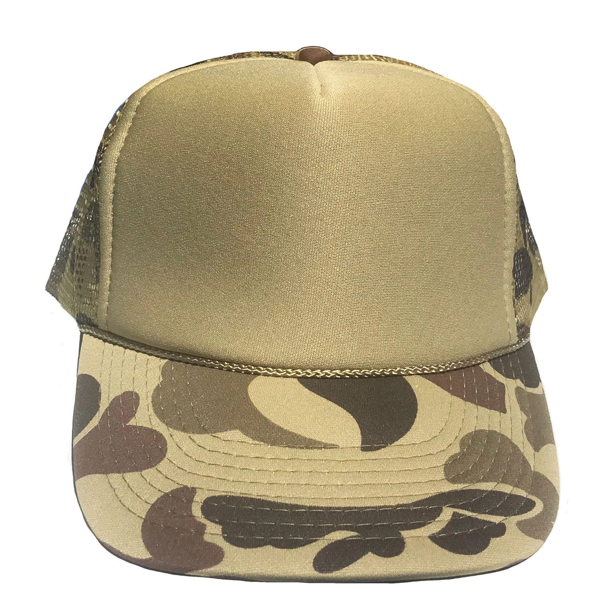 Camo Camouflage Hunting Fishing Trucker Baseball Foam Mesh Hats Caps