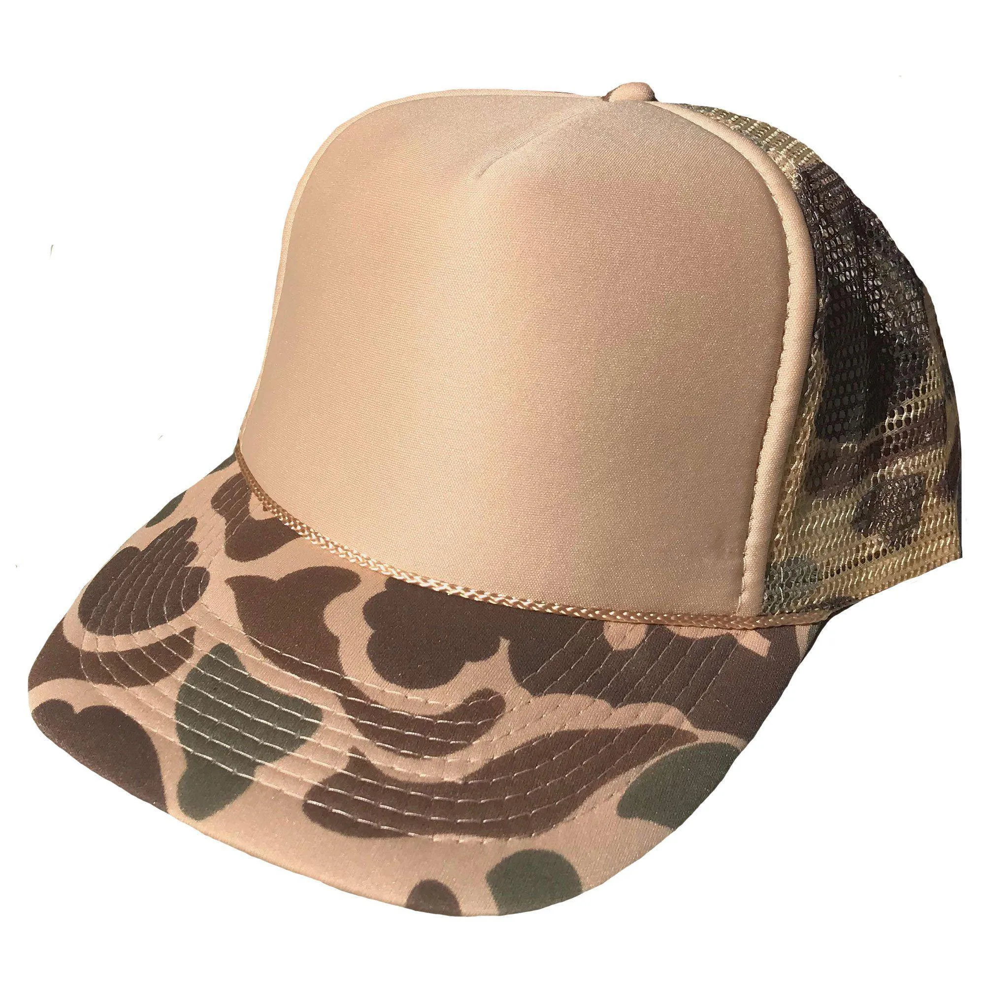 Camo Camouflage Hunting Fishing Trucker Baseball Foam Mesh Hats Caps