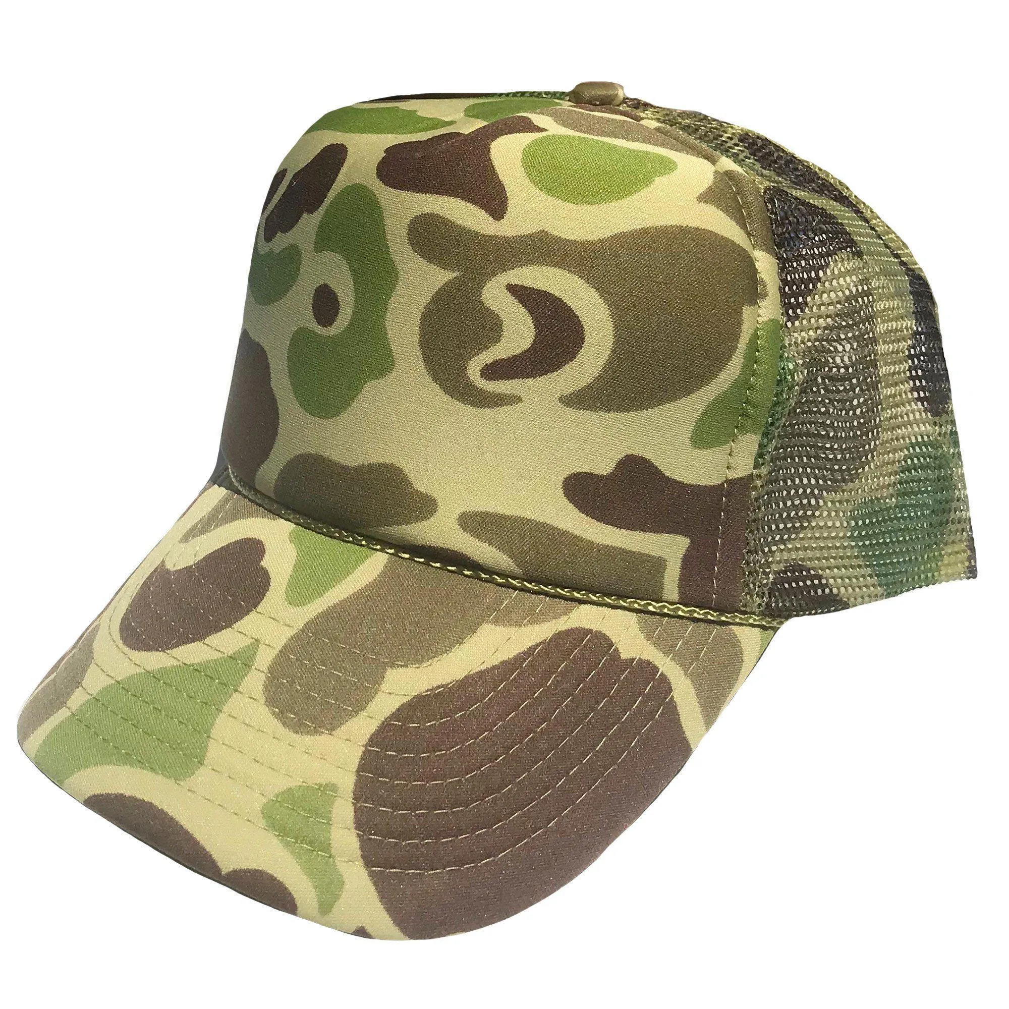 Camo Camouflage Hunting Fishing Trucker Baseball Foam Mesh Hats Caps