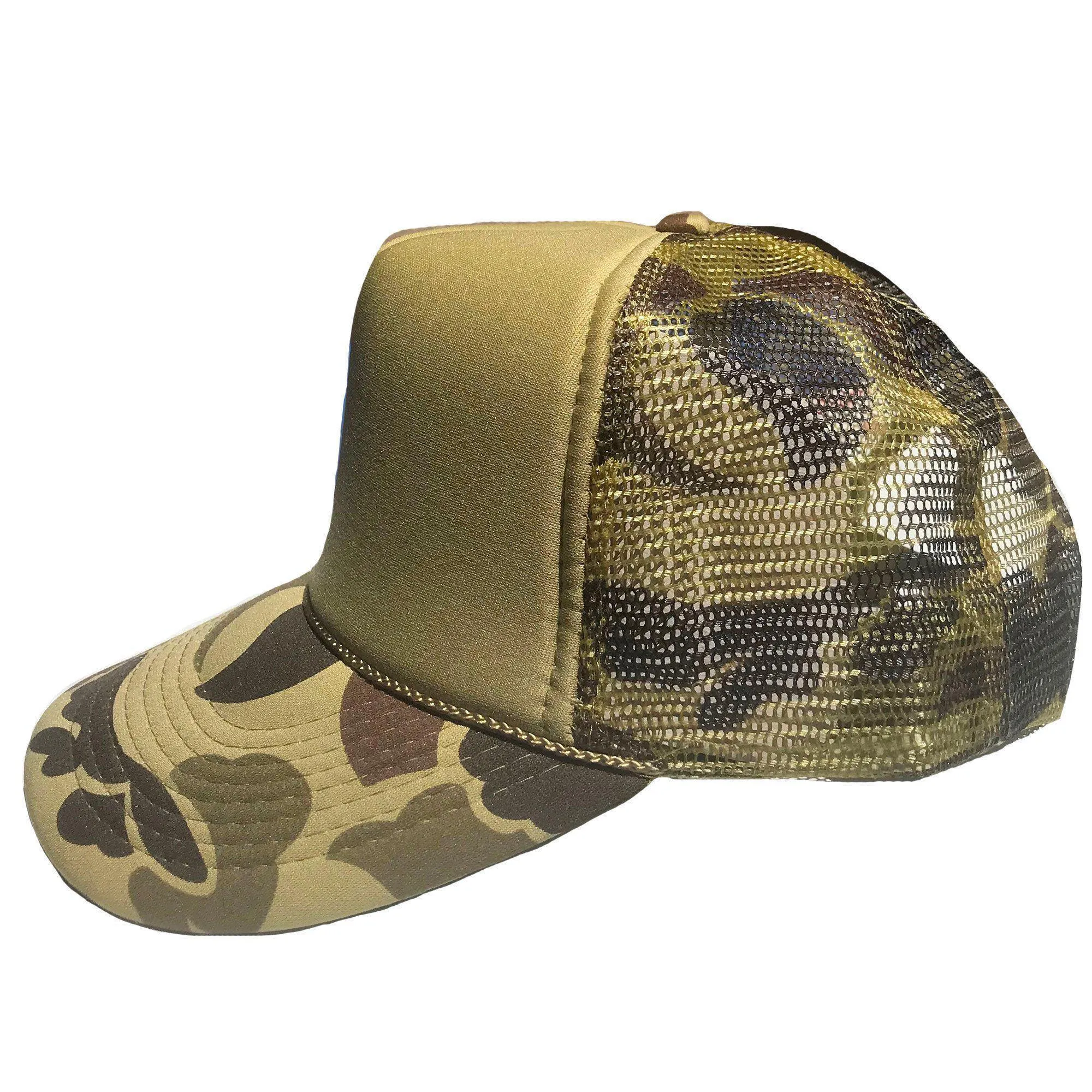 Camo Camouflage Hunting Fishing Trucker Baseball Foam Mesh Hats Caps