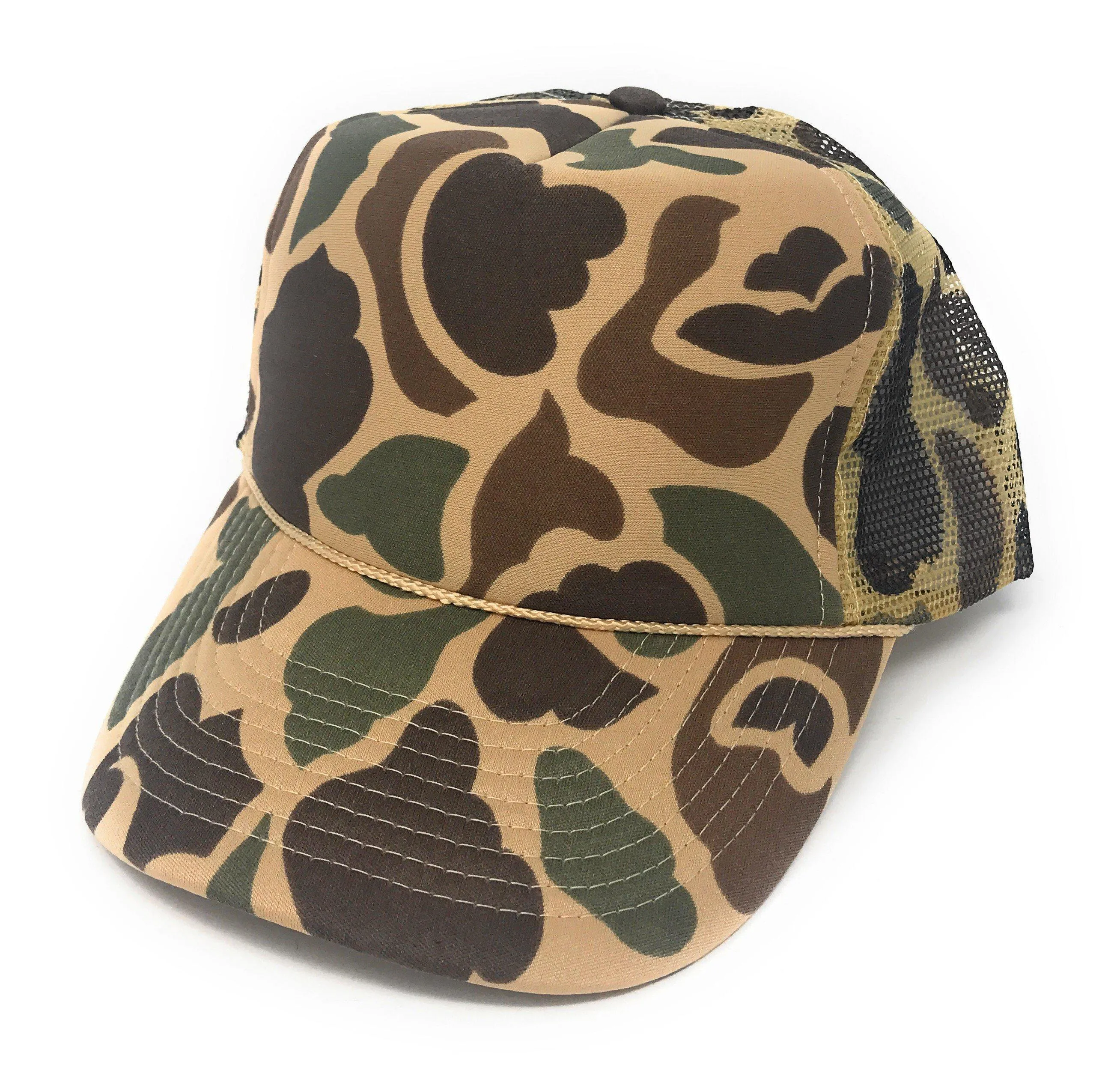 Camo Camouflage Hunting Fishing Trucker Baseball Foam Mesh Hats Caps