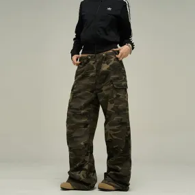 Camouflage Cargo Parachute Pants