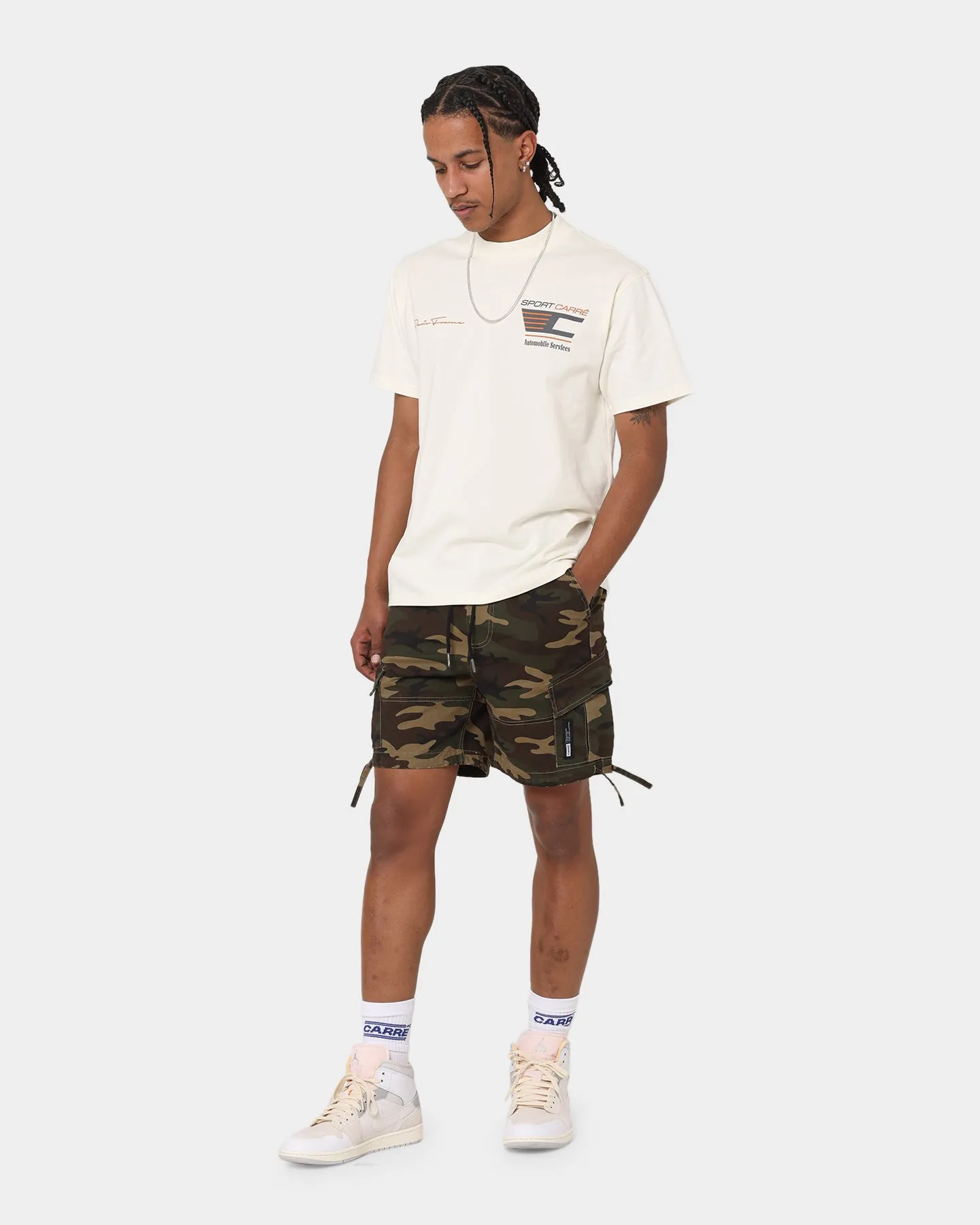 Carré Utility Cargo Shorts Camo