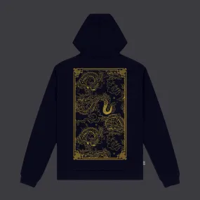 Chinese Dragon Hoodie Navy