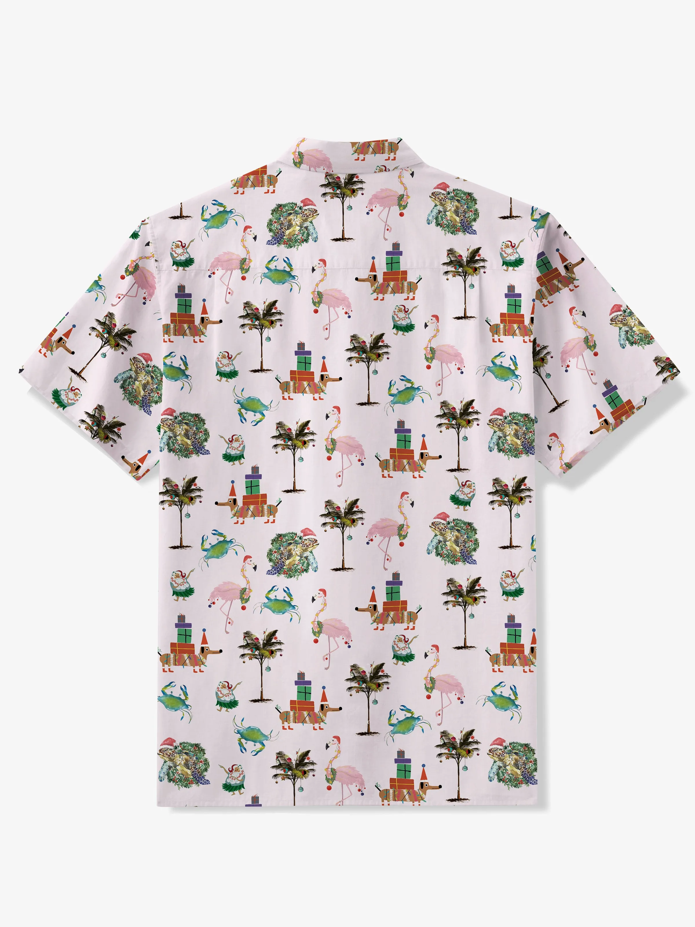 Christmas in Hawaii Cotton Shirt