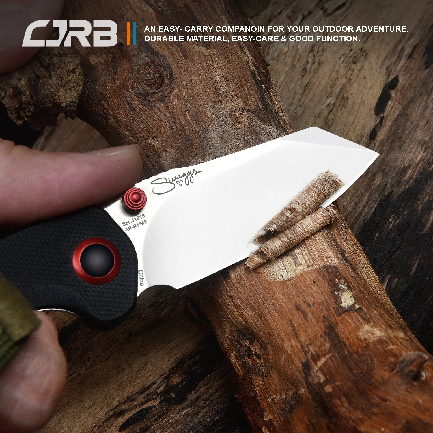 CJRB Maileah J1918 AR-RPM9 Steel Blade G10 Handle Folding Knives