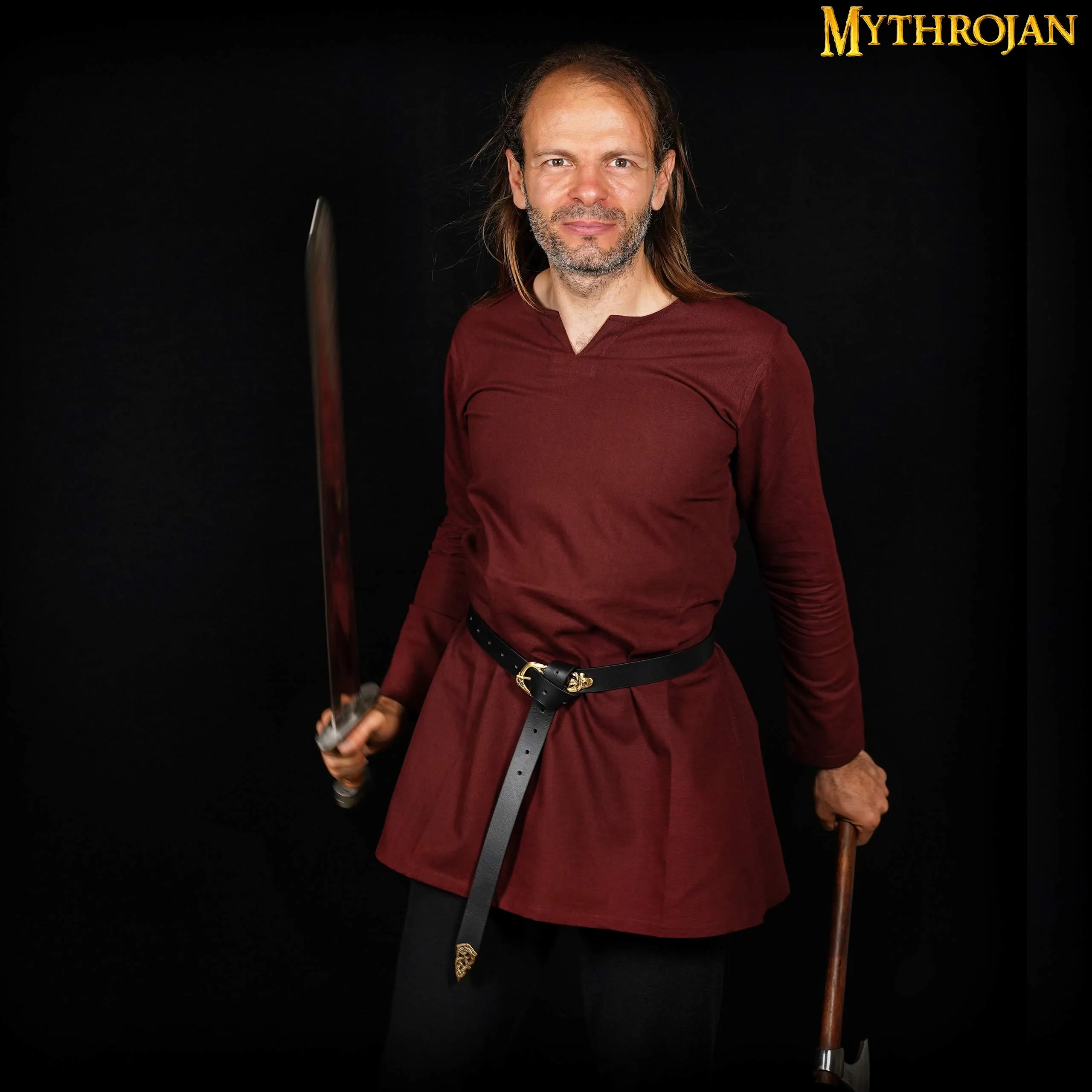 Classic Dark Age & Early Medieval Tunic : LARP, SCA & Medieval Events - Brown