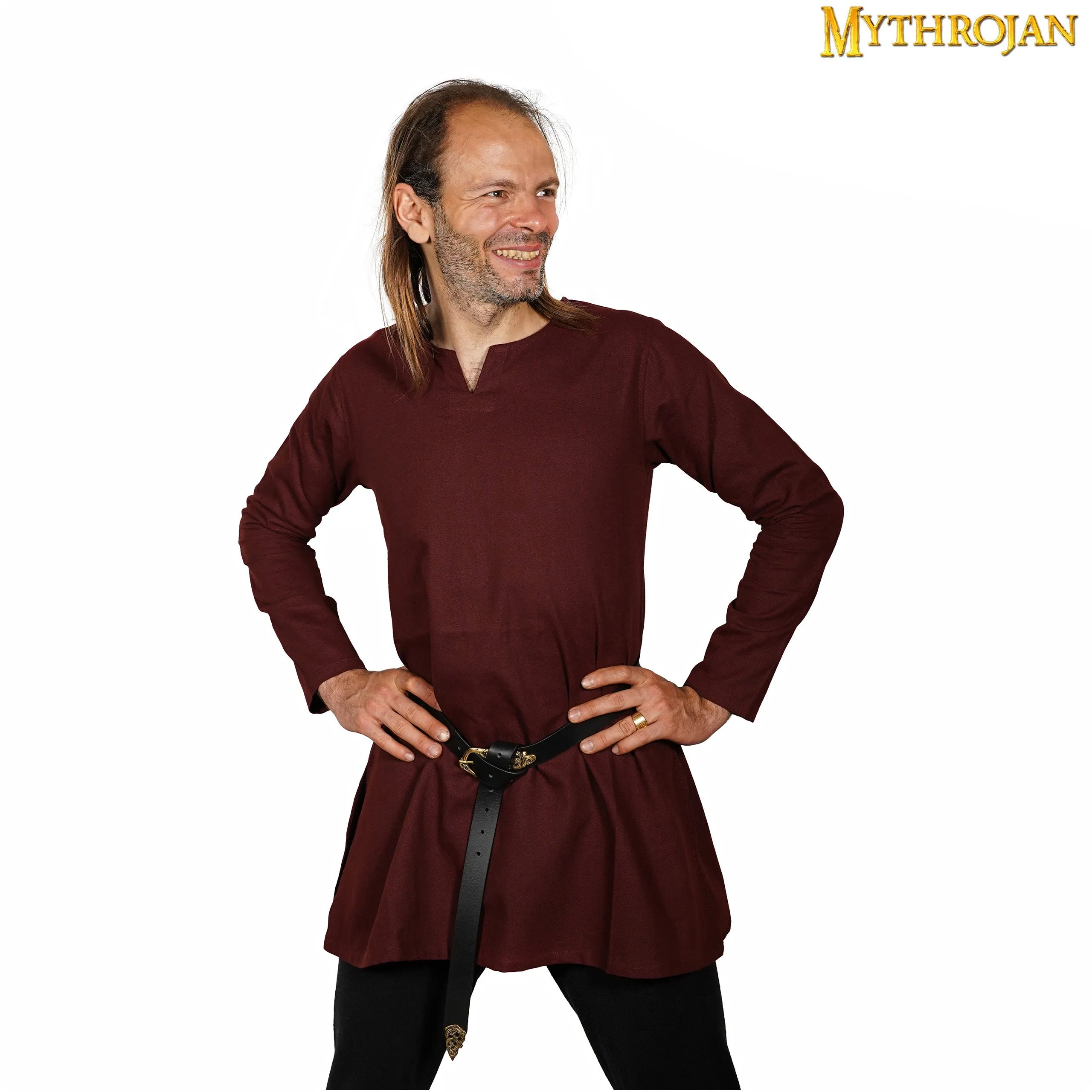 Classic Dark Age & Early Medieval Tunic : LARP, SCA & Medieval Events - Brown