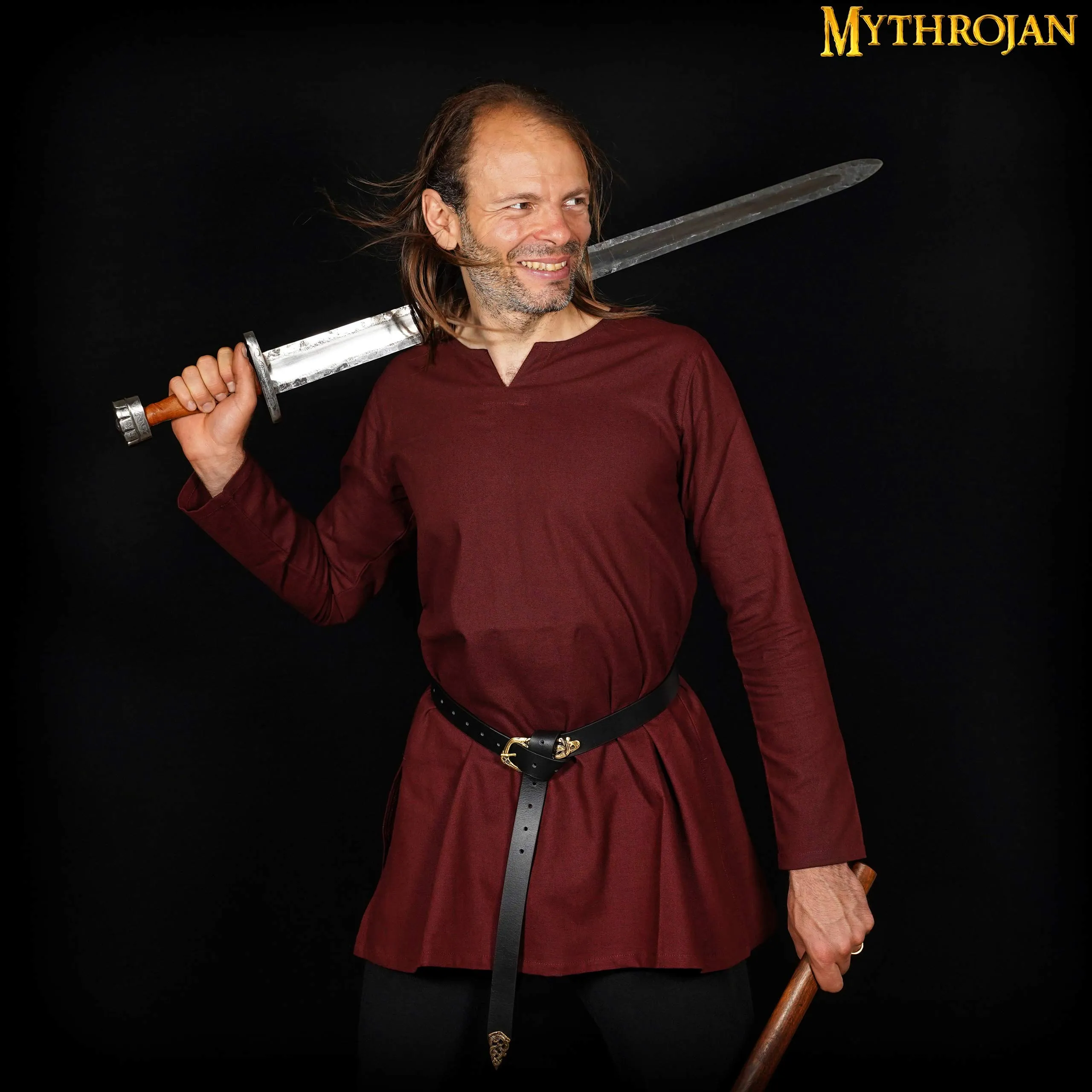 Classic Dark Age & Early Medieval Tunic : LARP, SCA & Medieval Events - Brown