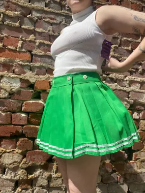 Classic Green Tennis Pleat Skirt