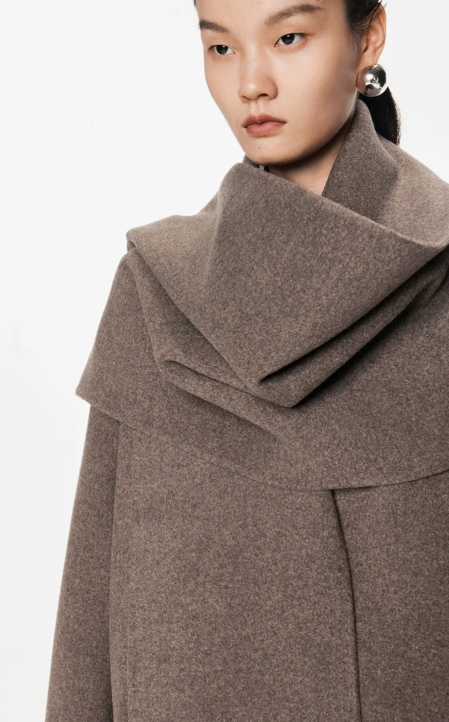 Coat / JNBY Oversize Wool-blend Cape Coat