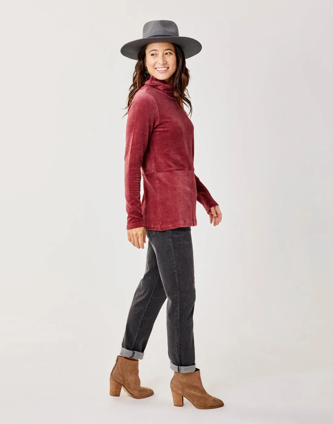 Collette Tunic: Brick