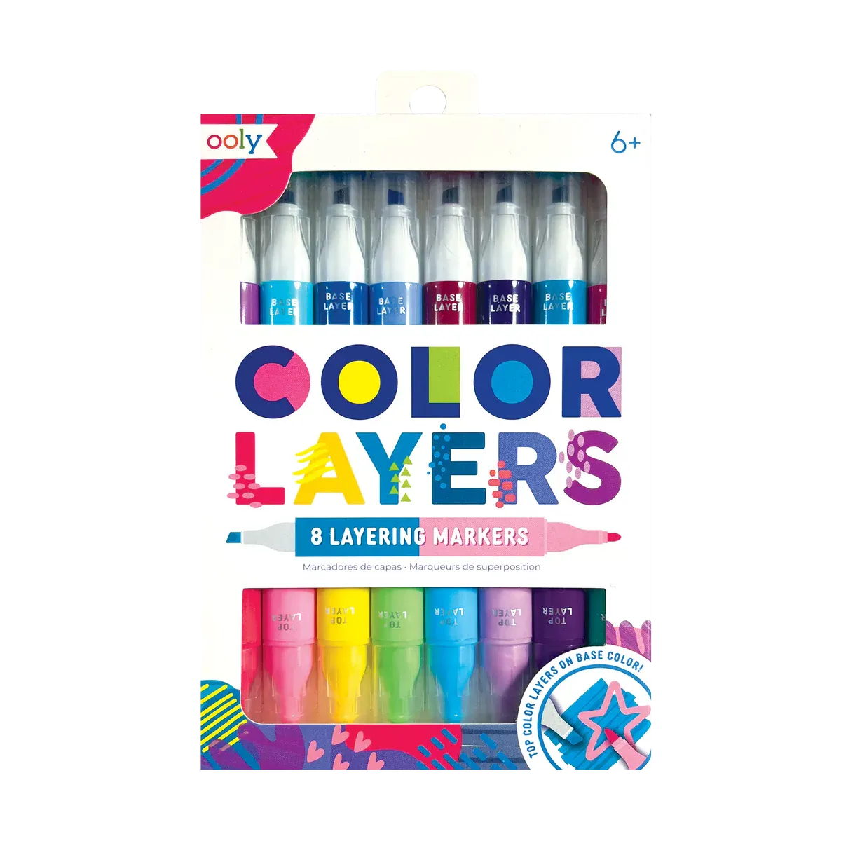 Color Layers Double Ended Layering Markers - Set of 8