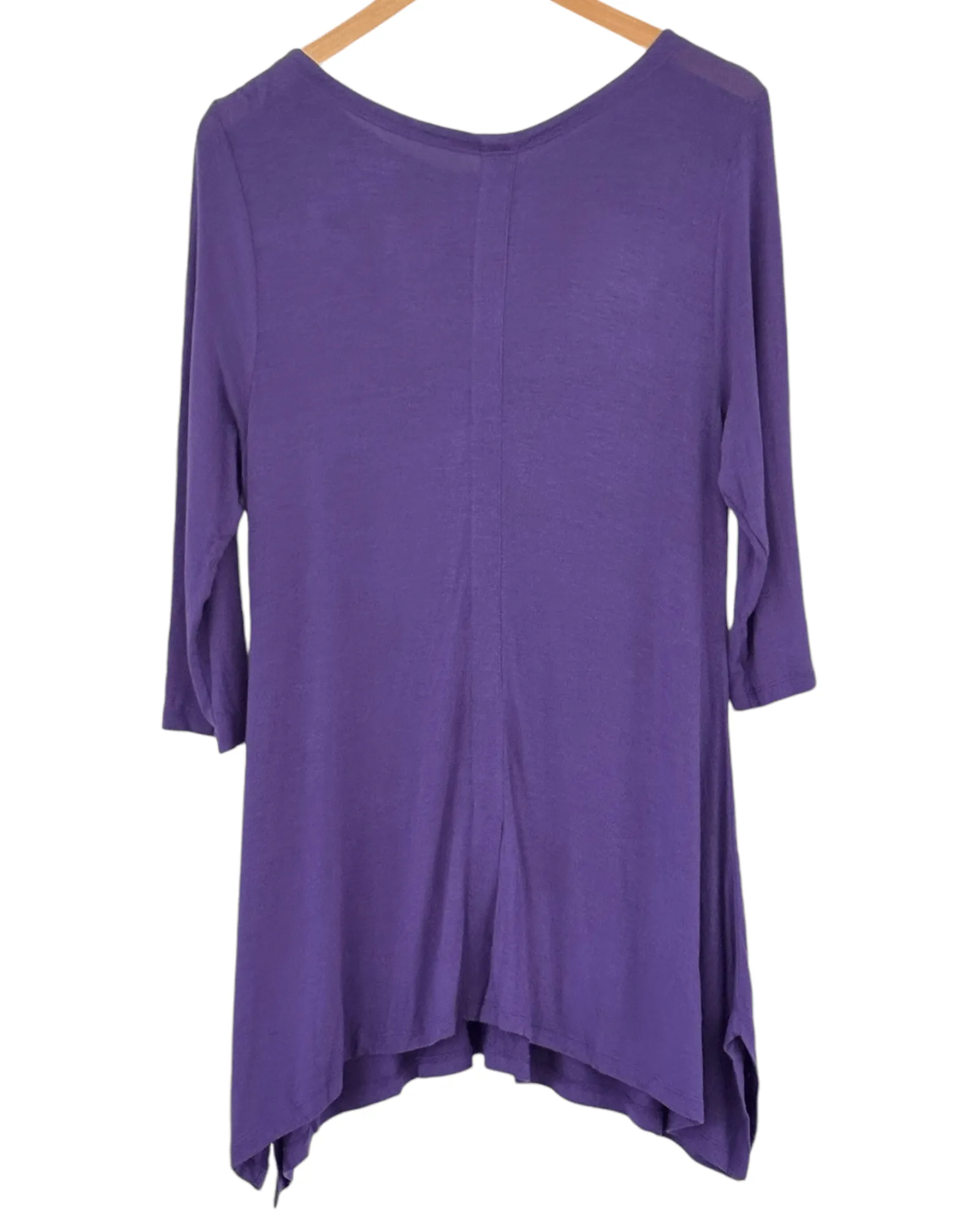 Cool Summer Grape Asymmetric Swing Tunic