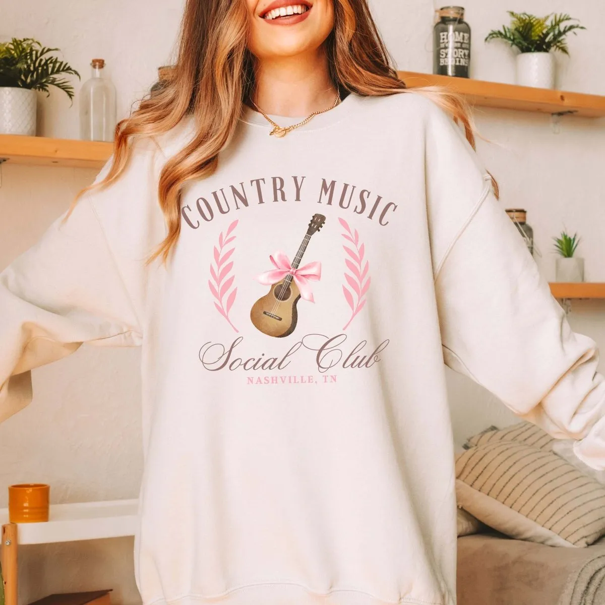 Country Music Social Club Wholesale Sweatshirt - Quick Shipping