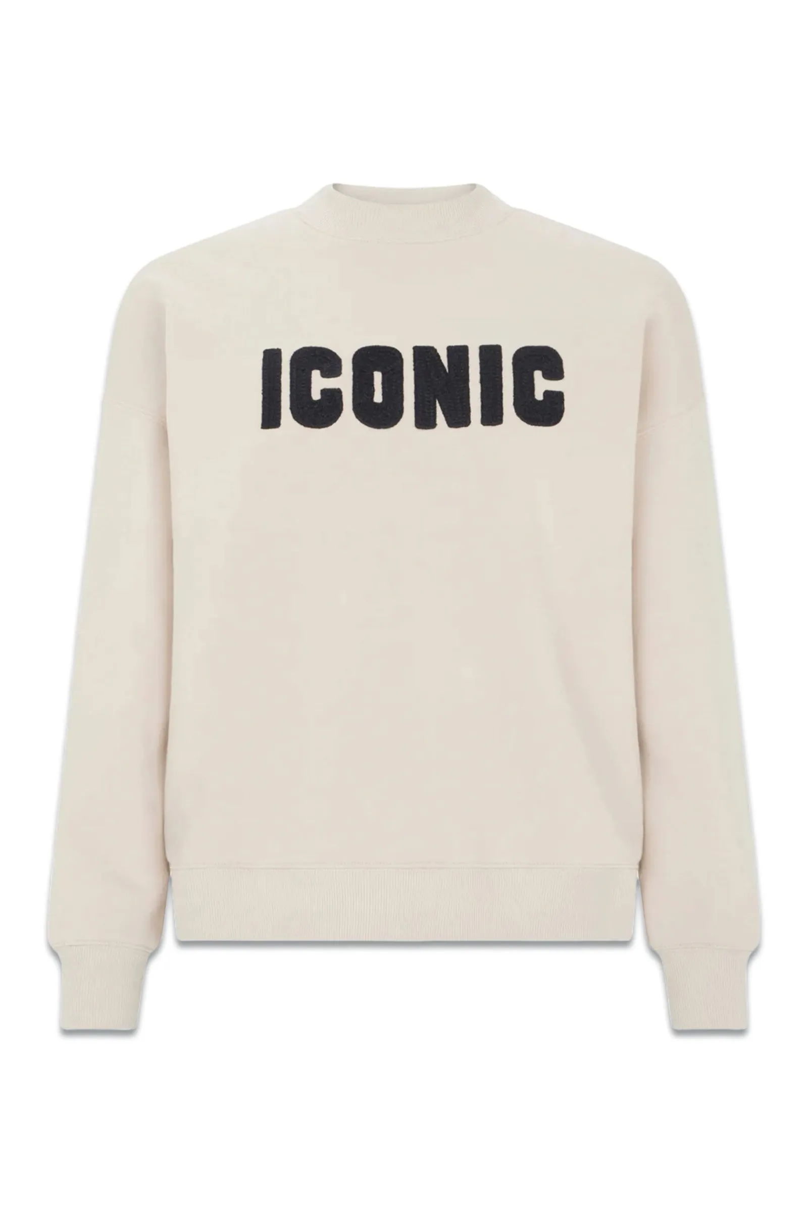 Cream Iconic Slogan Sweatshirt