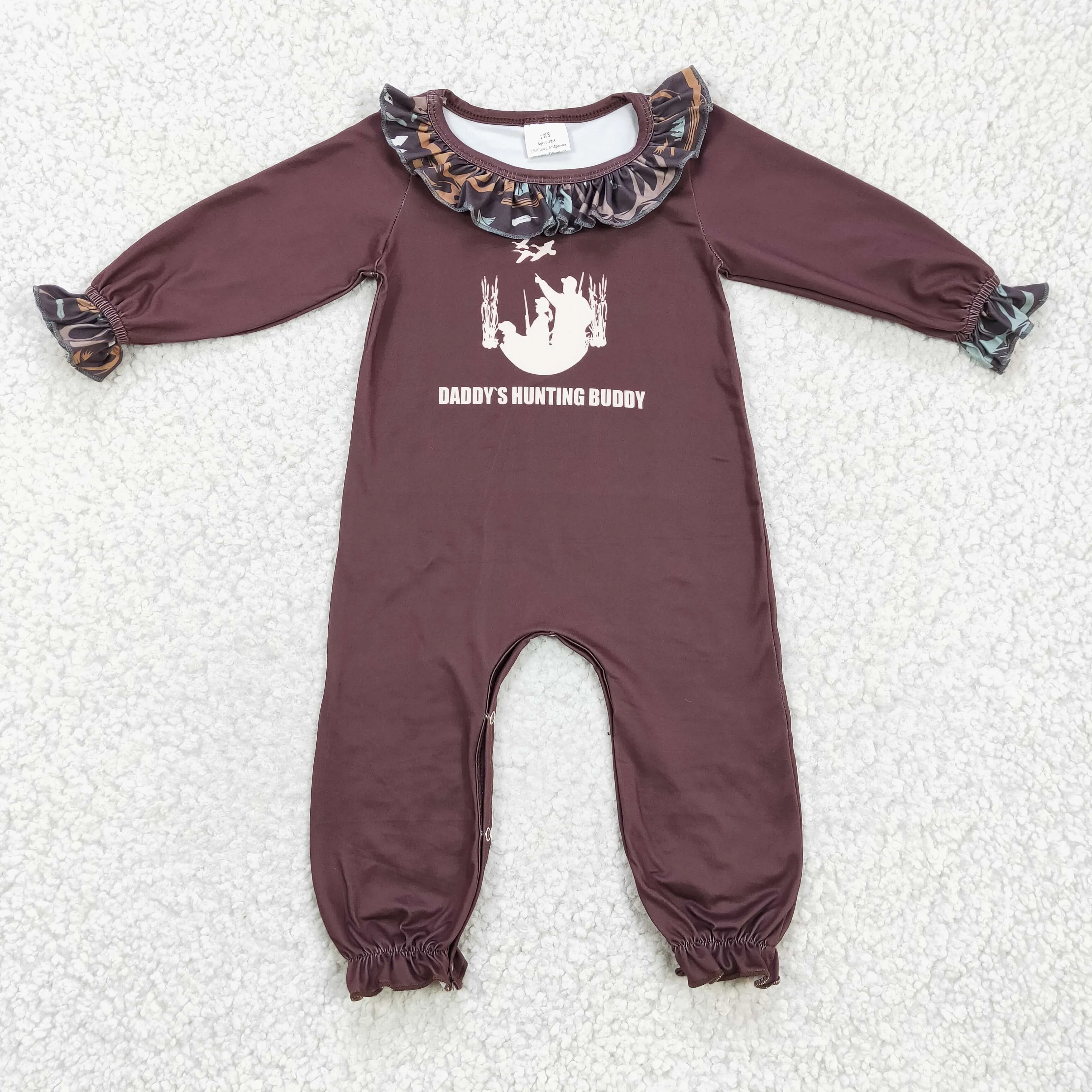 Daddy's hunting Buddy girls Romper LR0198