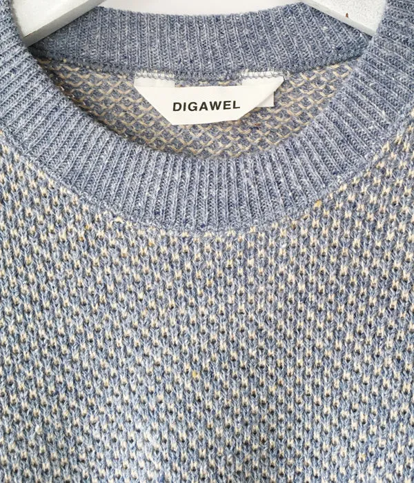 DIGAWEL/HEXAGONAL PATTERNS SWEATSHIRT (SAX)