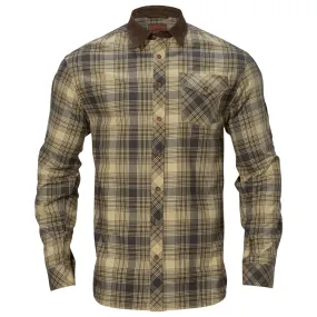 Driven Hunt Flannel Shirt - Light Teak Check By Harkila