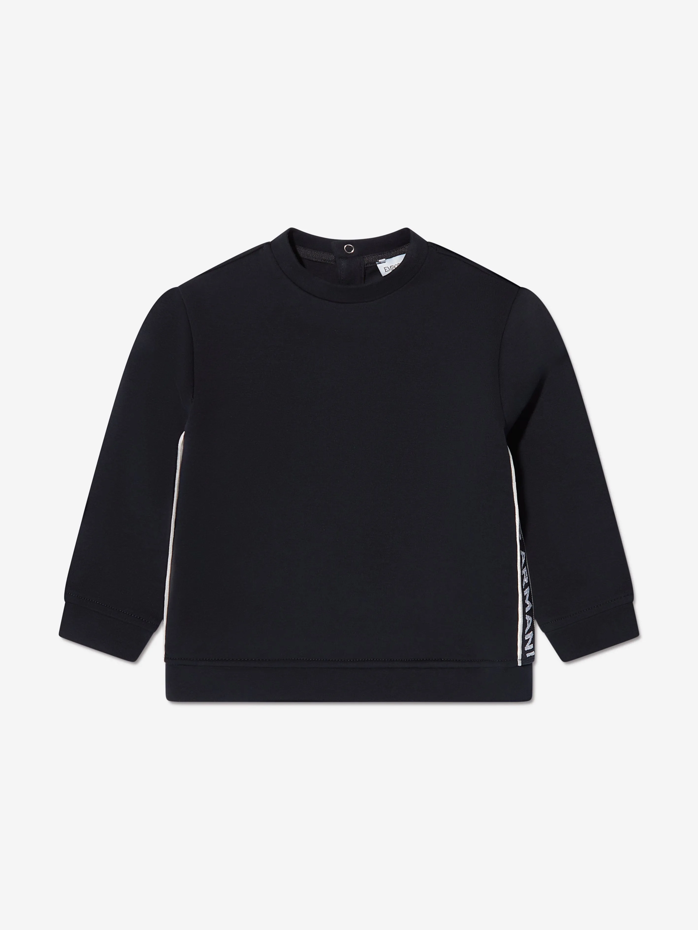 Emporio Armani Baby Boys Crew Neck Sweatshirt In Navy